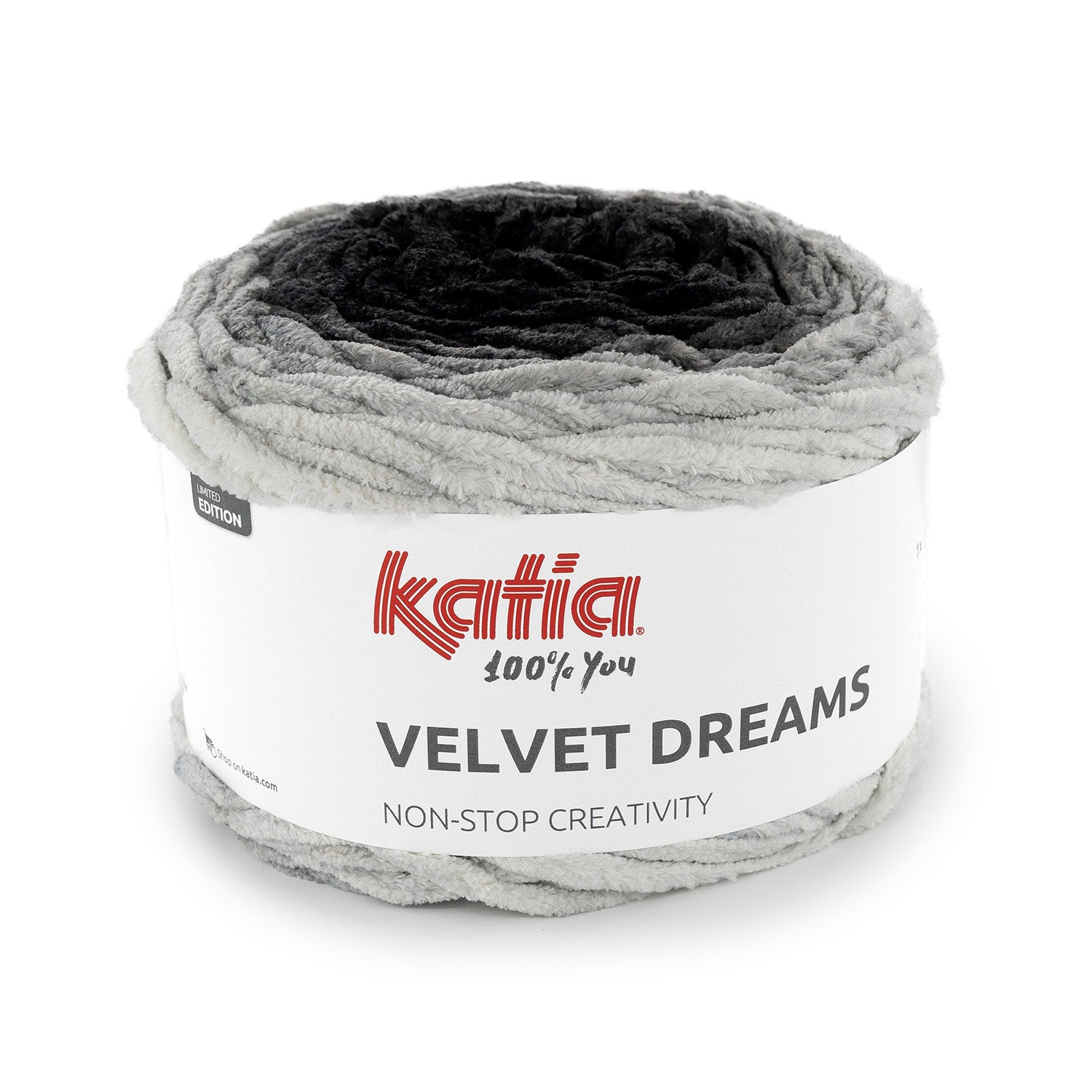 Velver Dreams de Katia - Hilo Aterciopelado de Poliéster para Bufandas y Accesorios