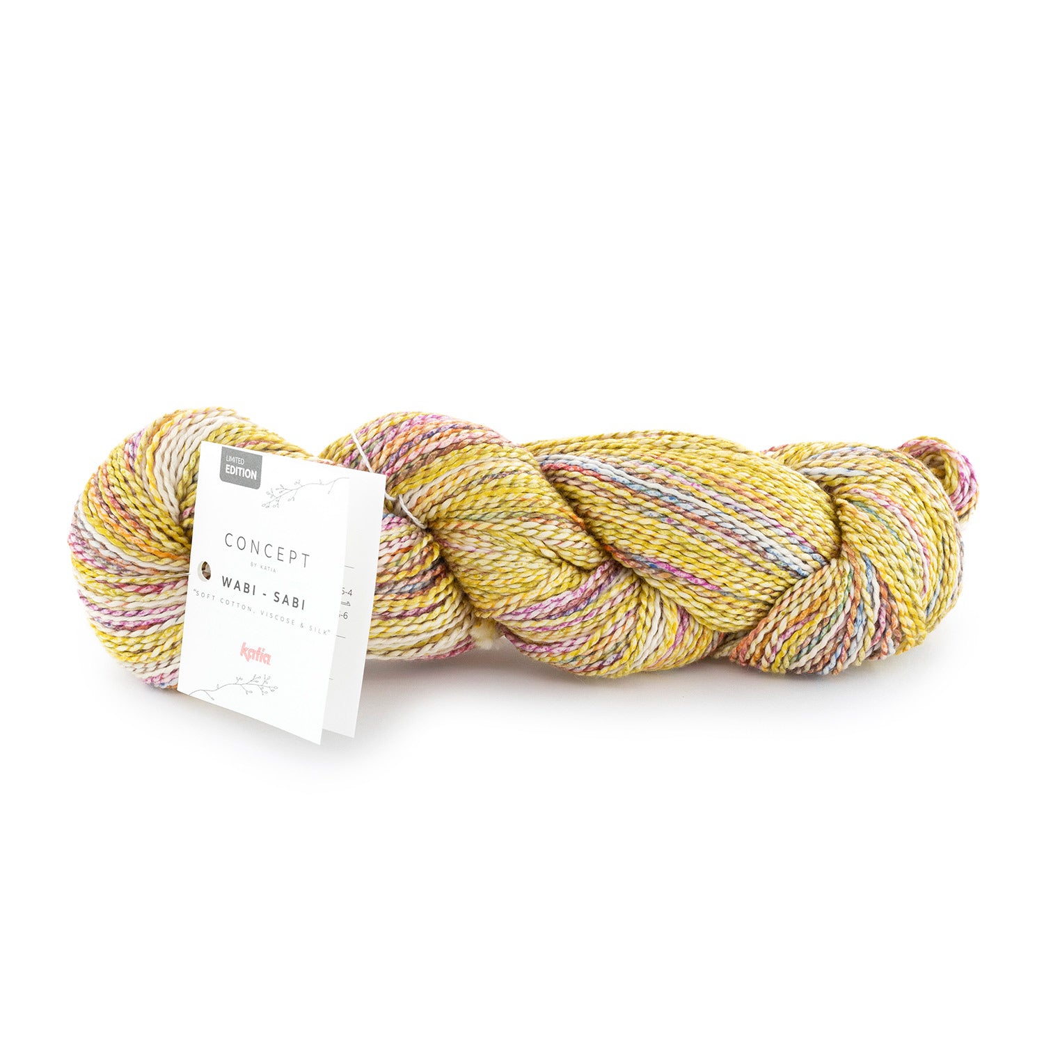 Lana Katia Wabi-Sabi - Hilo Fantasía de Edición Limitada con Textura Ondulada y Estampado Multicolor