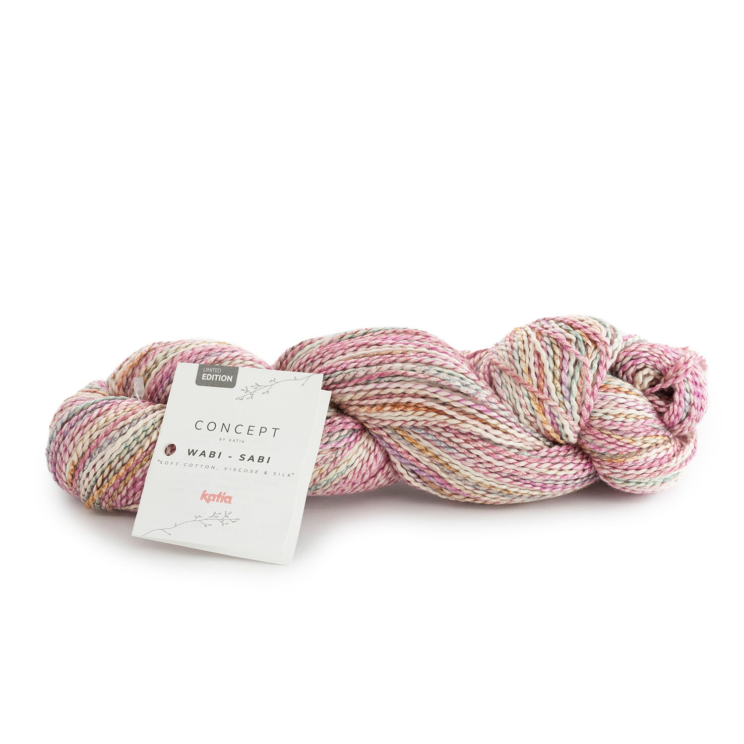 Lana Katia Wabi-Sabi - Hilo Fantasía de Edición Limitada con Textura Ondulada y Estampado Multicolor