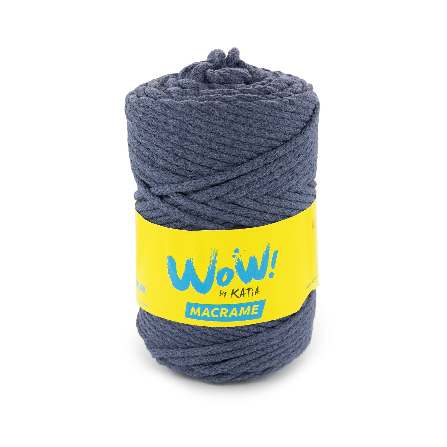 Lana WOW Macramé de Katia - Cuerda de Algodón 100% para Proyectos Creativos