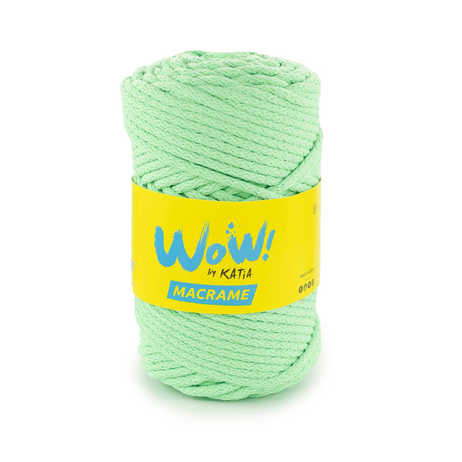 Lana WOW Macramé de Katia - Cuerda de Algodón 100% para Proyectos Creativos