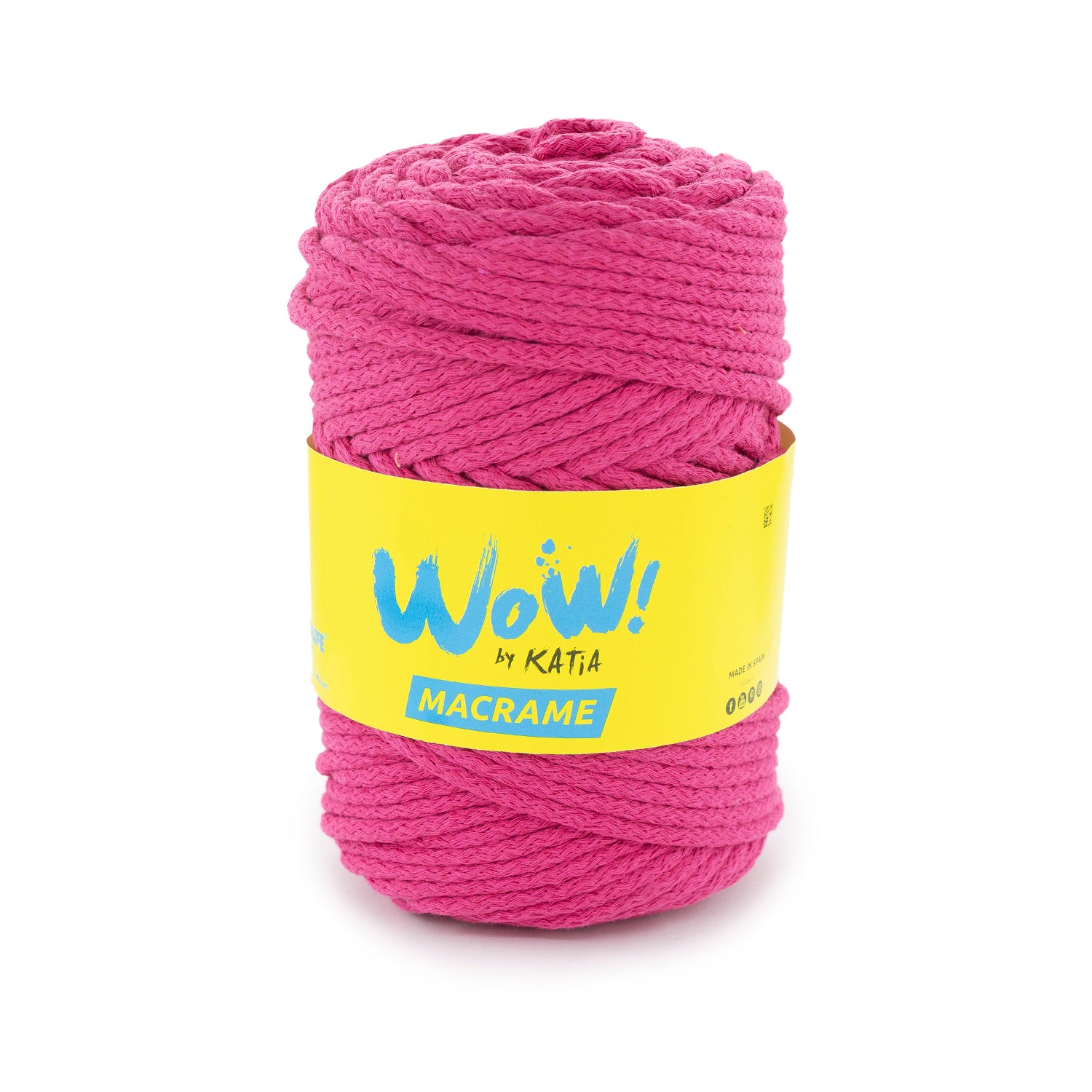 Lana WOW Macramé de Katia - Cuerda de Algodón 100% para Proyectos Creativos