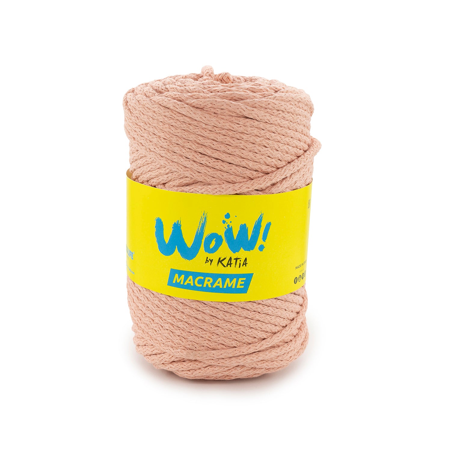 Lana WOW Macramé de Katia - Cuerda de Algodón 100% para Proyectos Creativos