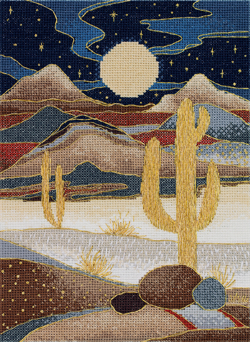 Kit de Punto de Cruz PANNA "Desert Landscape" PS-7437