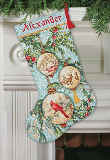 Weihnachtsstrumpf – 70-08854 Maße – Kreuzstichset