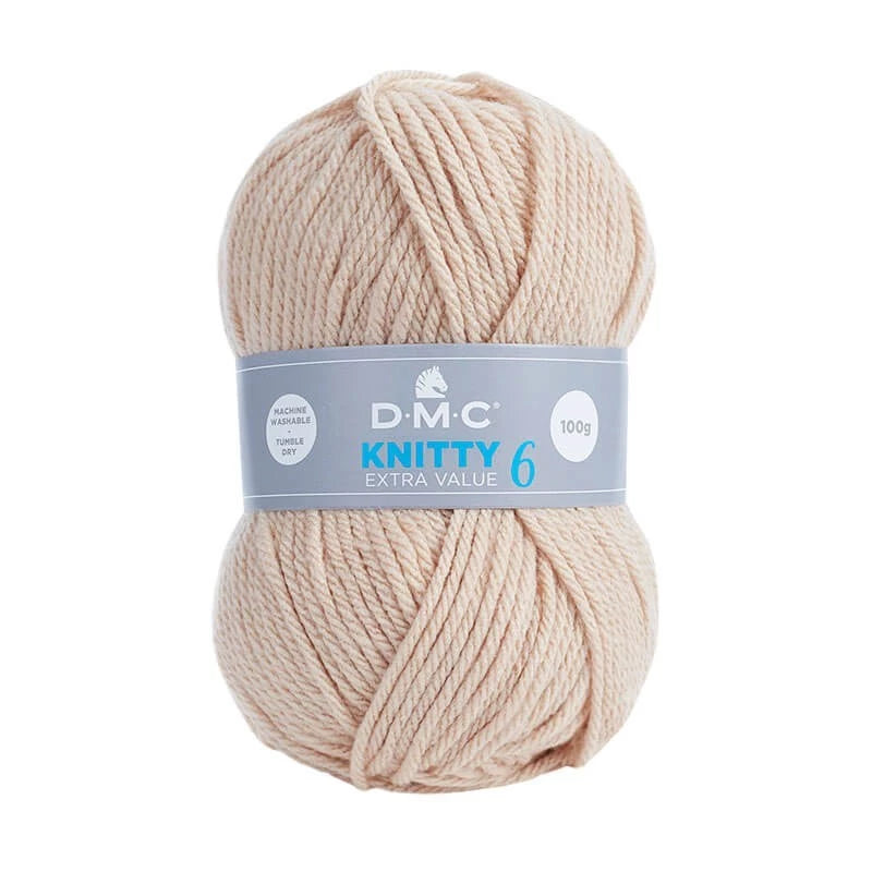 Knitty 6 - Lana Acrílica Gruesa, Suave y Fácil de Cuidar
