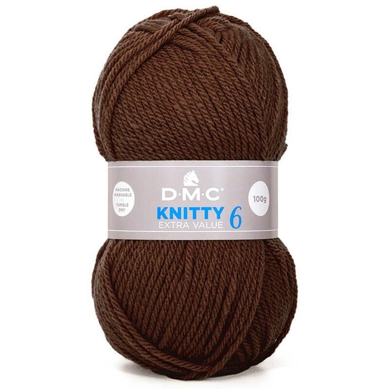 Knitty 6 - Lana Acrílica Gruesa, Suave y Fácil de Cuidar
