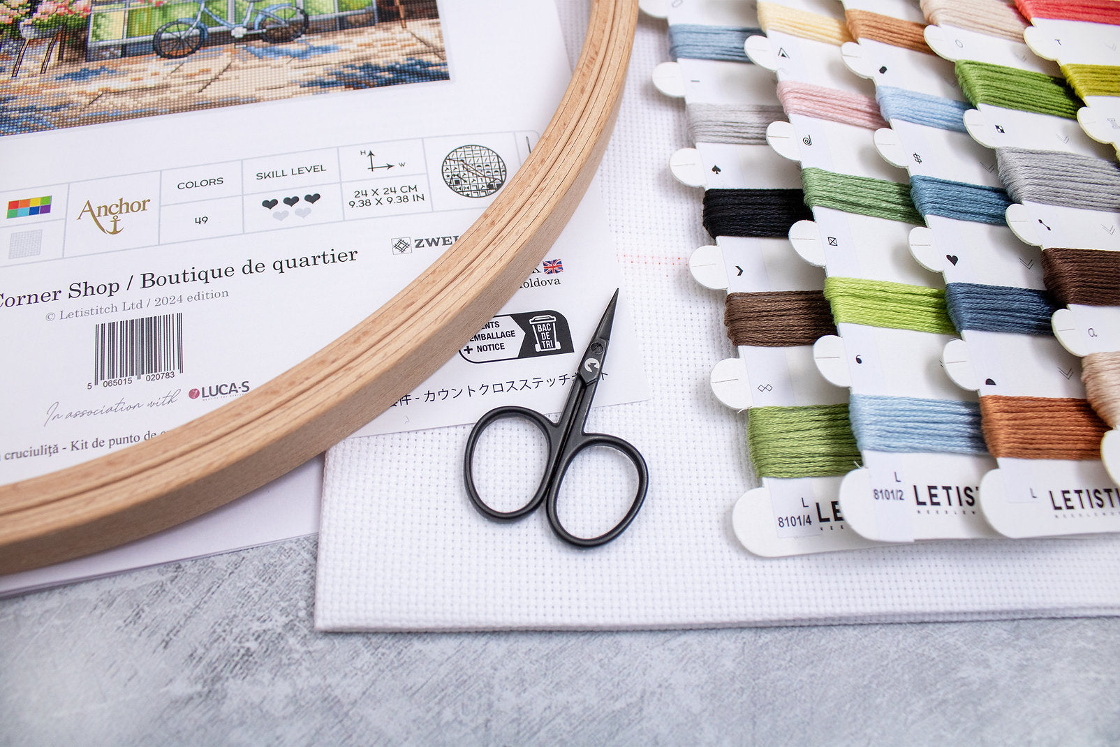 Kit de punto de cruz - "Corner Shop" - Letistitch L8101