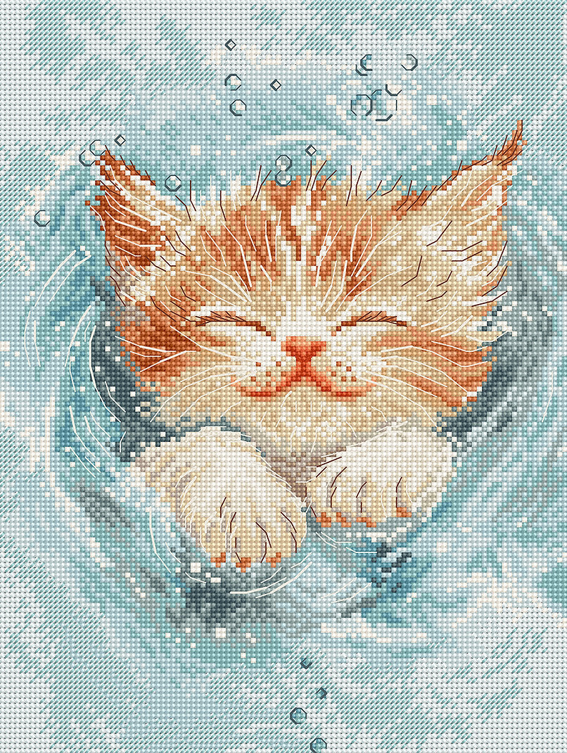 Kit de Punto de Cruz LetiStitch L9931 "Splashing Playtime"