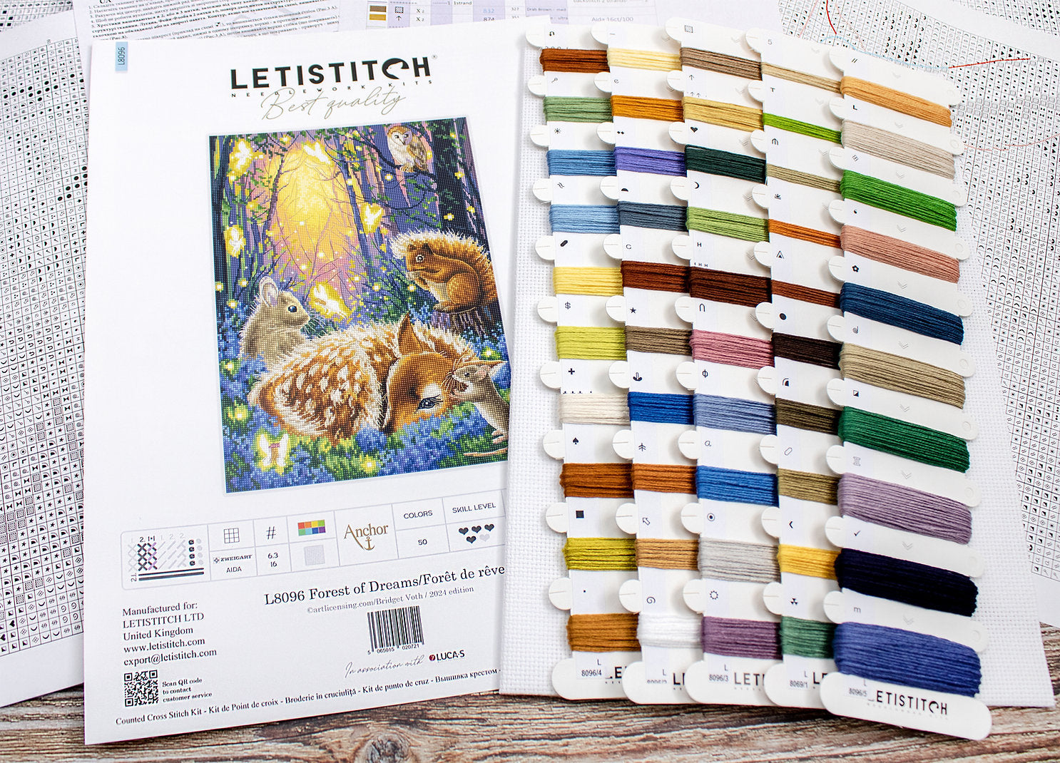 Kit de Punto de Cruz Letistitch L8096 "Bosque de Sueños"