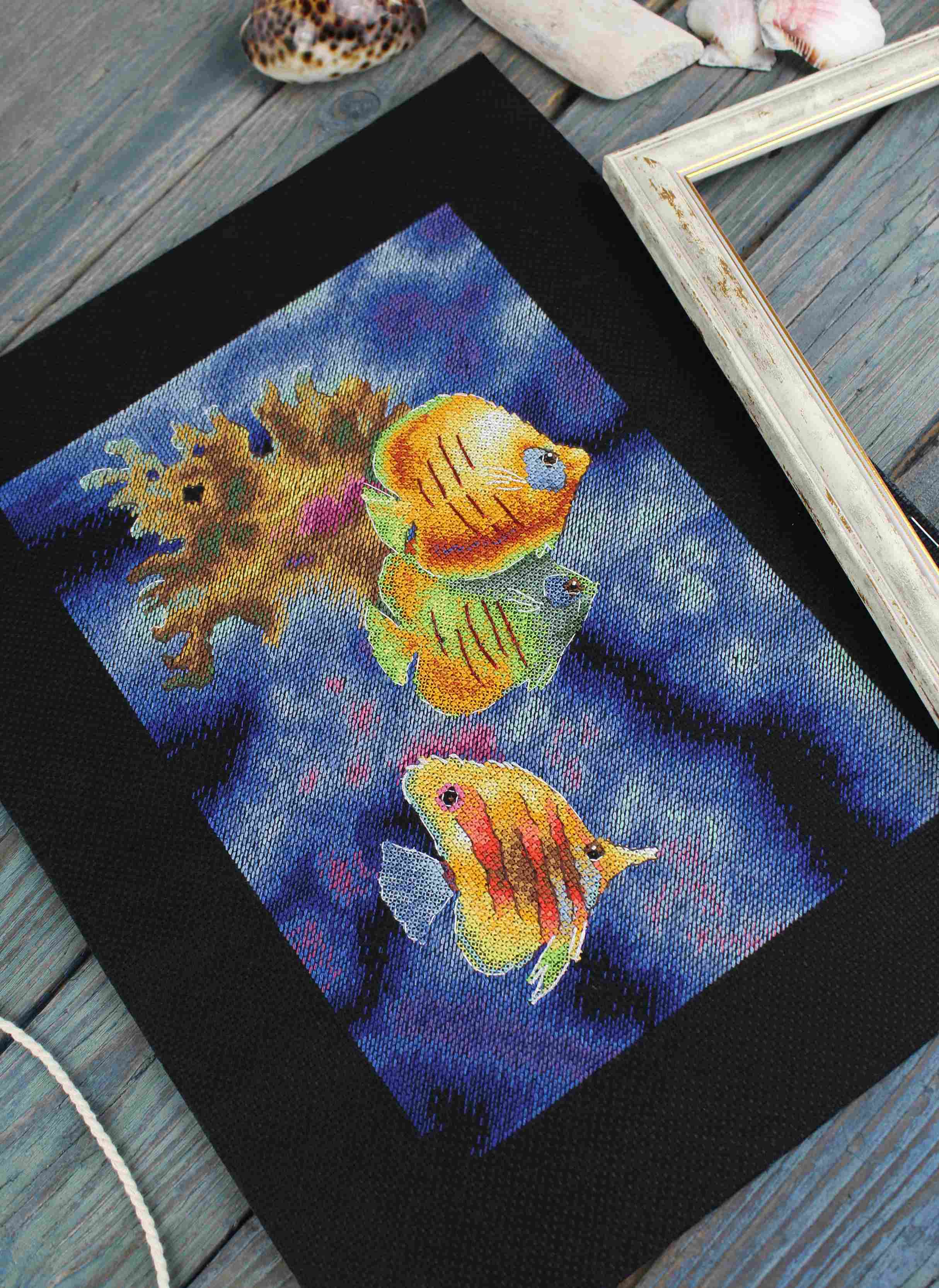 Coral Reef Inhabitants – Kit de Punto de Cruz MP Studia SNV-888