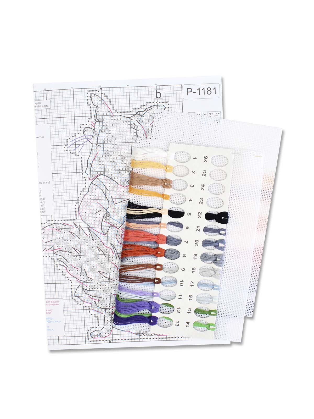 Kit de punto de cruz Fox Alice SR-1181 de MP Studia - Canvas plástico 14 ct