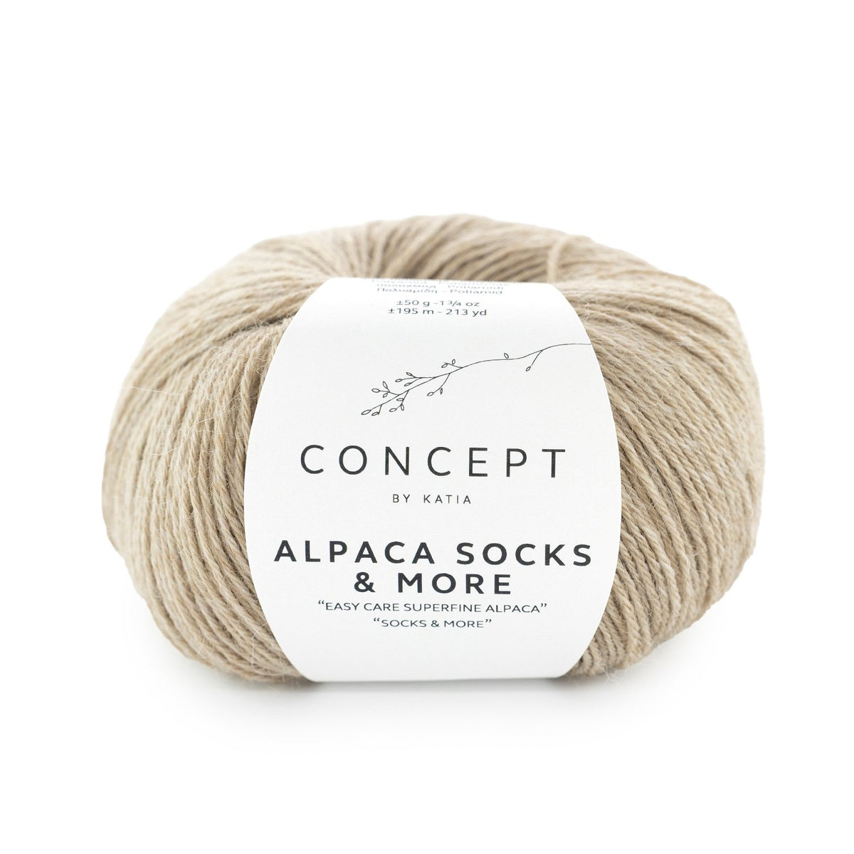 ALPACA SOCKS & MORE de Katia, referencia de color 300 (Beige)