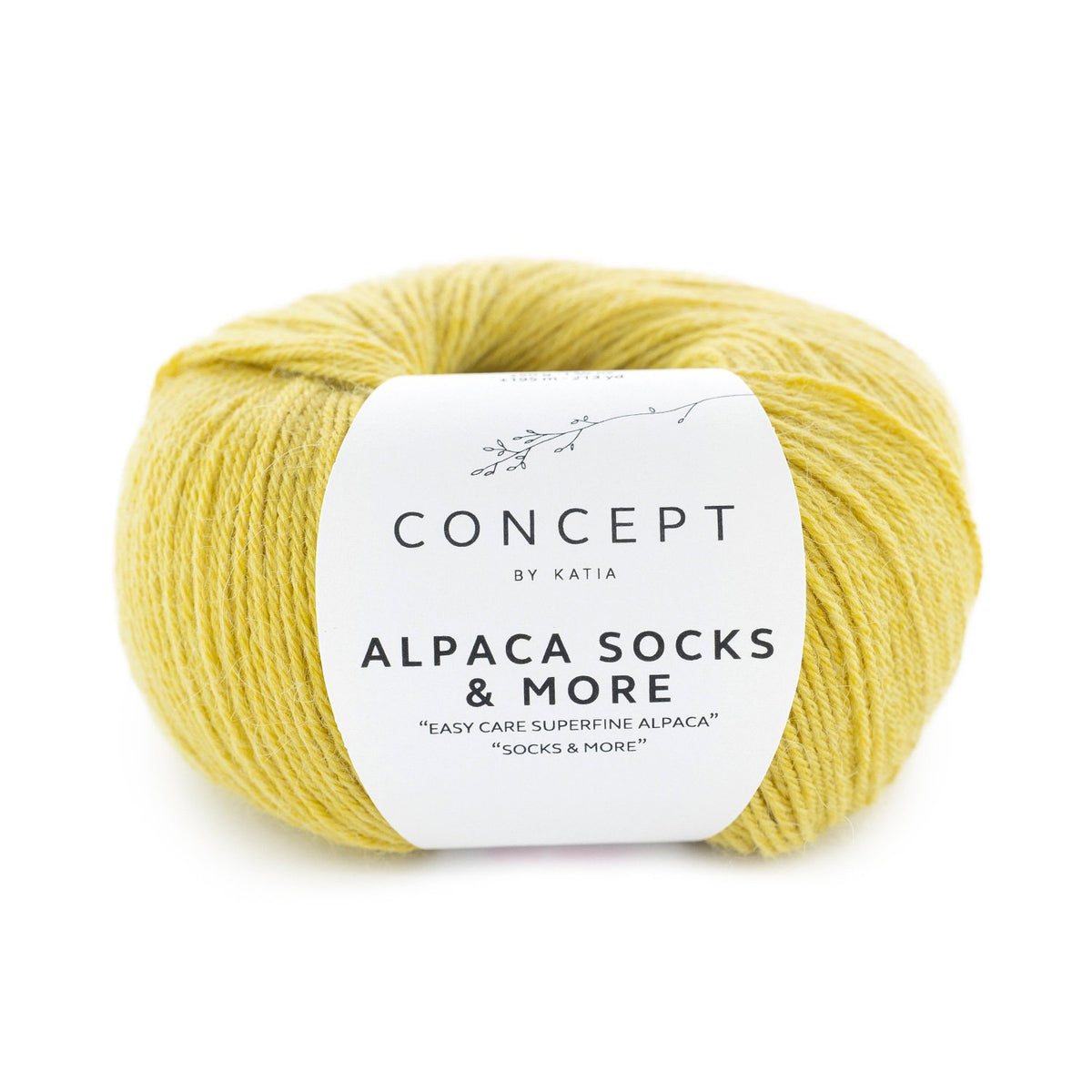 ALPACA SOCKS & MORE de Katia, referencia de color 322 (Citronela)