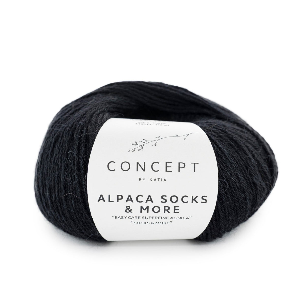 ALPACA SOCKS & MORE de Katia, referencia de color 320 (Negro)