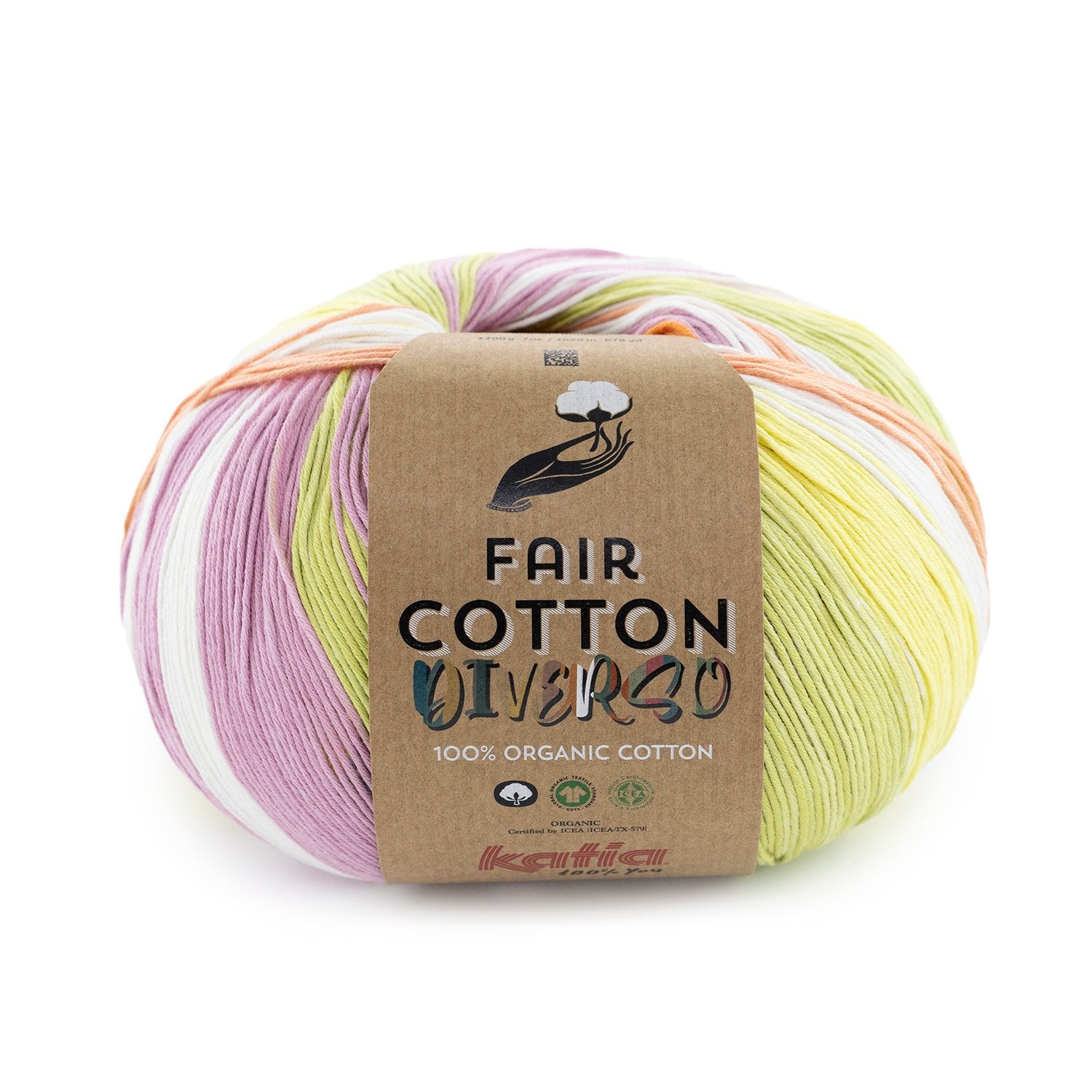 Katia Fair Cotton Diverso Garn – Bio-Farbe mit einzigartigem Farbverlauf