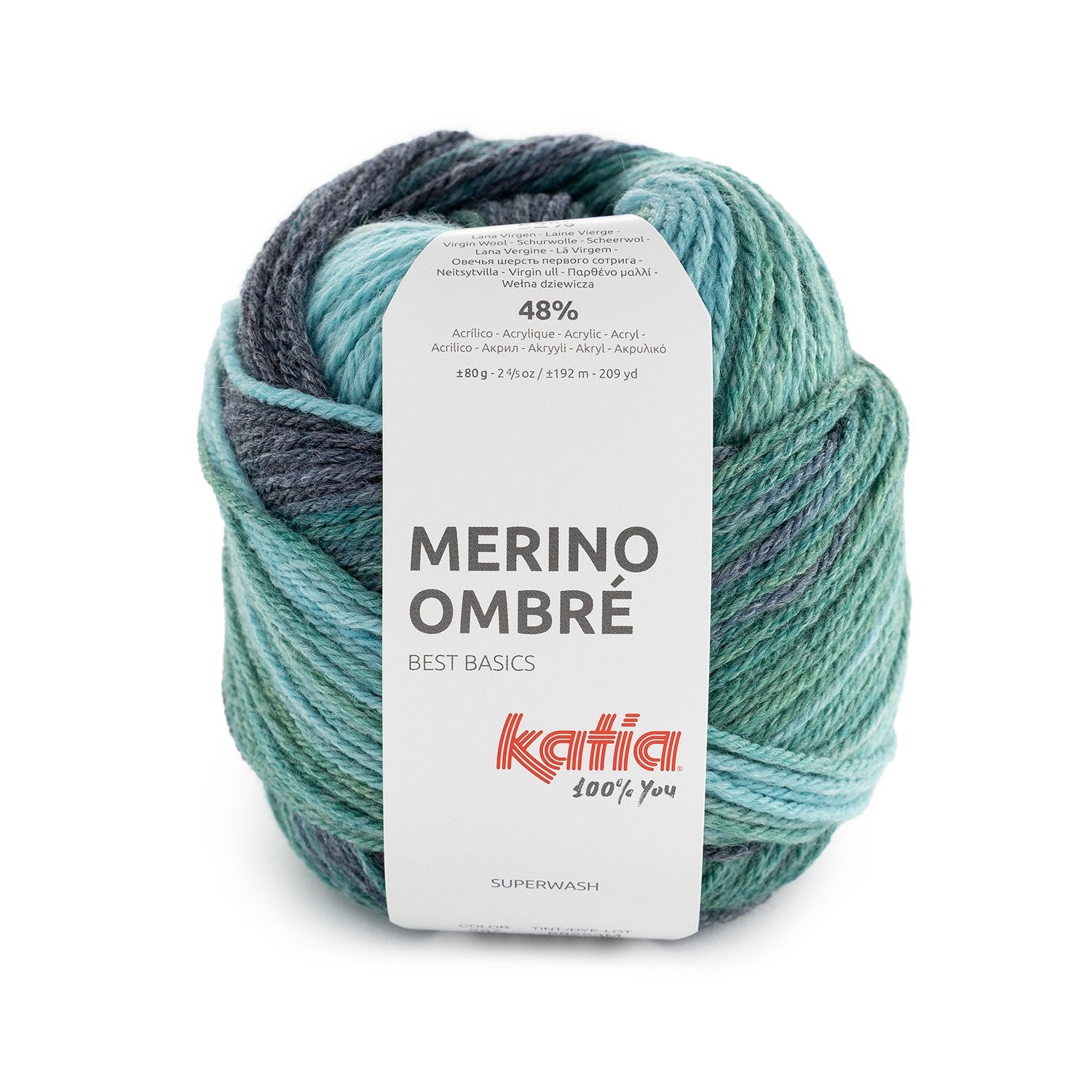 Katia Merino Ombré – Superwash-Wolle mit sanftem Farbverlauf