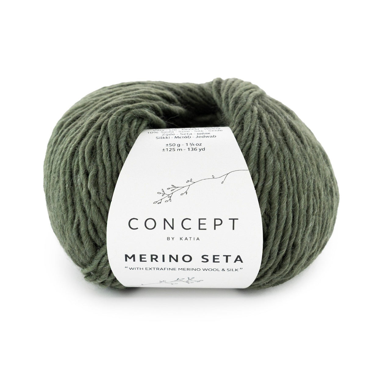 Merino Seta de Katia - Lana y seda de 50 g