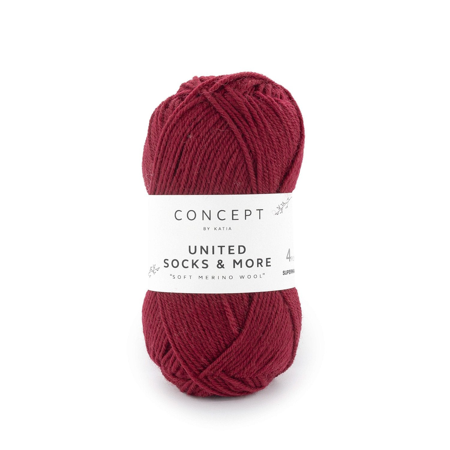 United Socks & More - Hilo Fino de Merino Superwash para Calcetines, Accesorios y Ropa Infantil