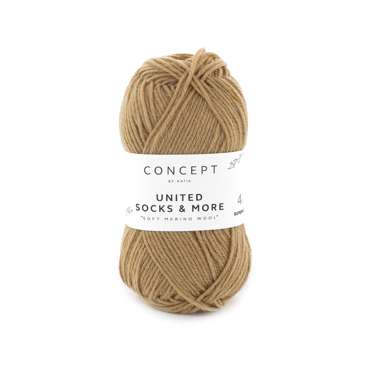 United Socks & More - Hilo Fino de Merino Superwash para Calcetines, Accesorios y Ropa Infantil