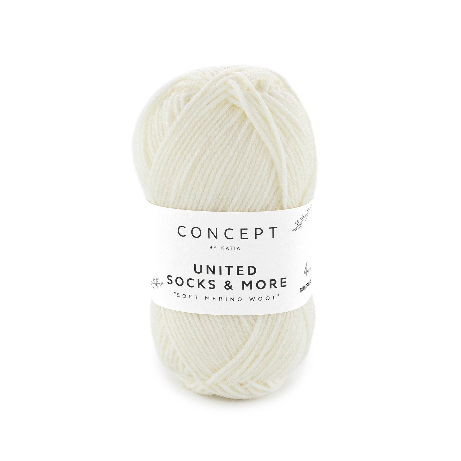 United Socks & More - Hilo Fino de Merino Superwash para Calcetines, Accesorios y Ropa Infantil