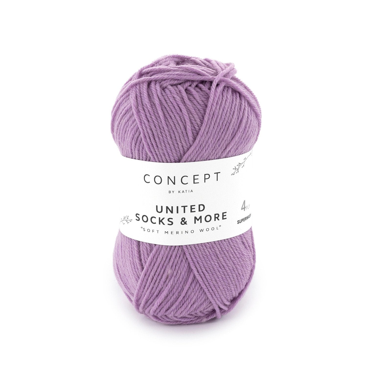 United Socks & More - Hilo Fino de Merino Superwash para Calcetines, Accesorios y Ropa Infantil