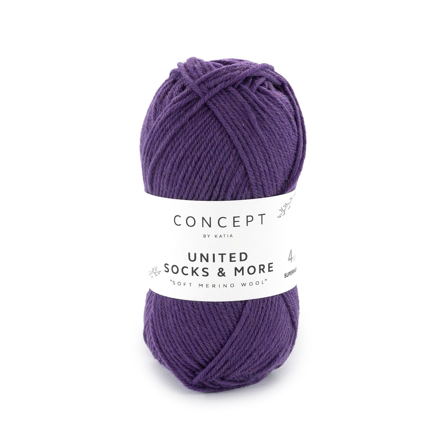 United Socks & More - Hilo Fino de Merino Superwash para Calcetines, Accesorios y Ropa Infantil