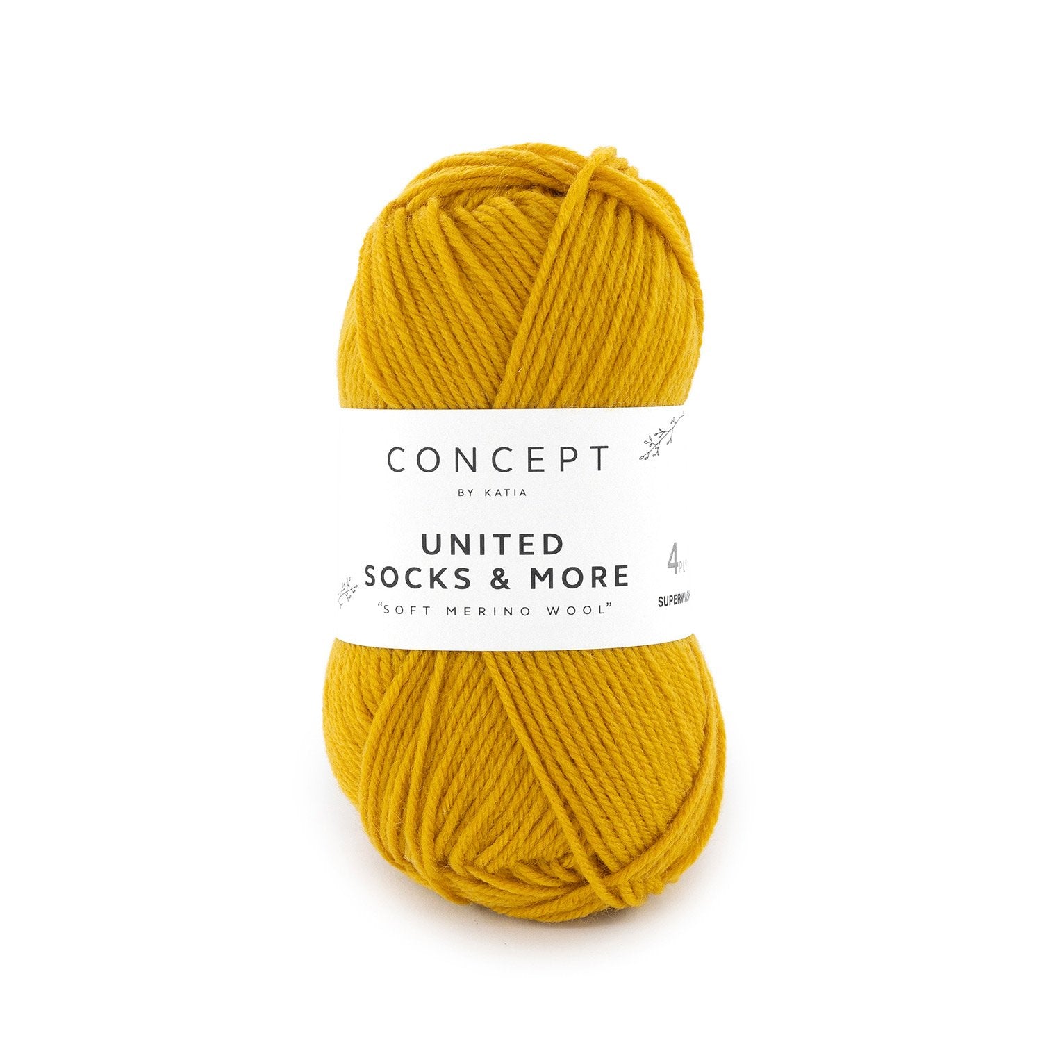 United Socks & More - Hilo Fino de Merino Superwash para Calcetines, Accesorios y Ropa Infantil