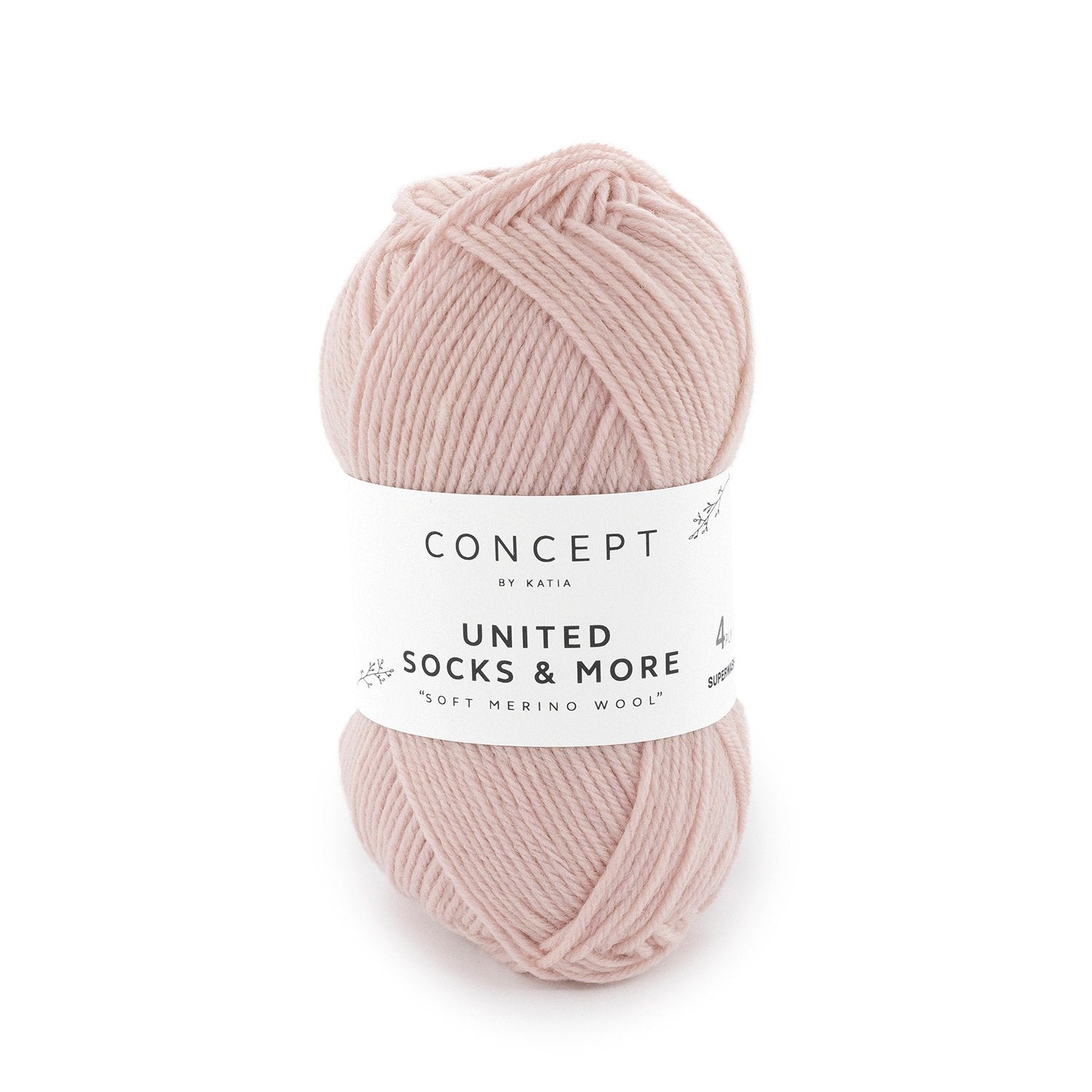 United Socks & More - Hilo Fino de Merino Superwash para Calcetines, Accesorios y Ropa Infantil