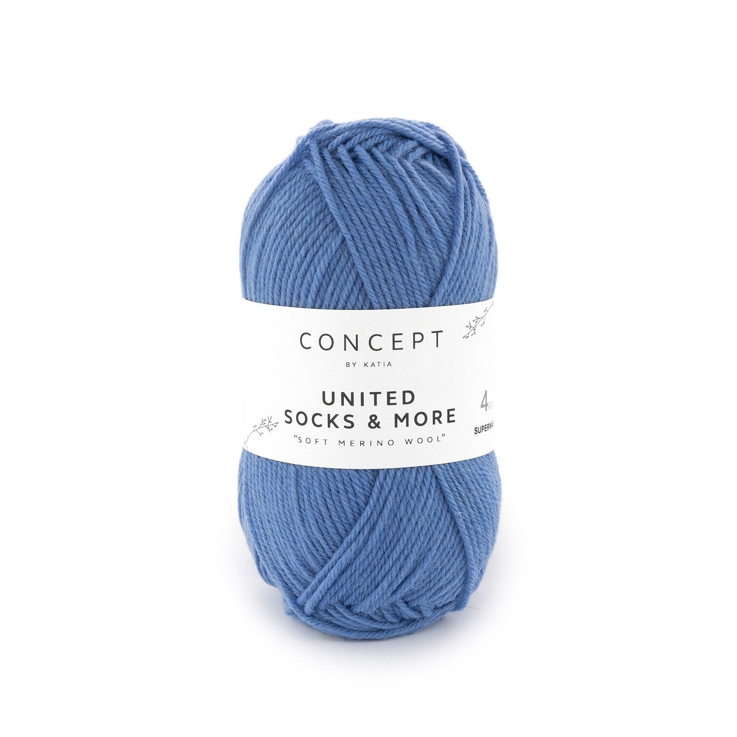 United Socks & More - Hilo Fino de Merino Superwash para Calcetines, Accesorios y Ropa Infantil