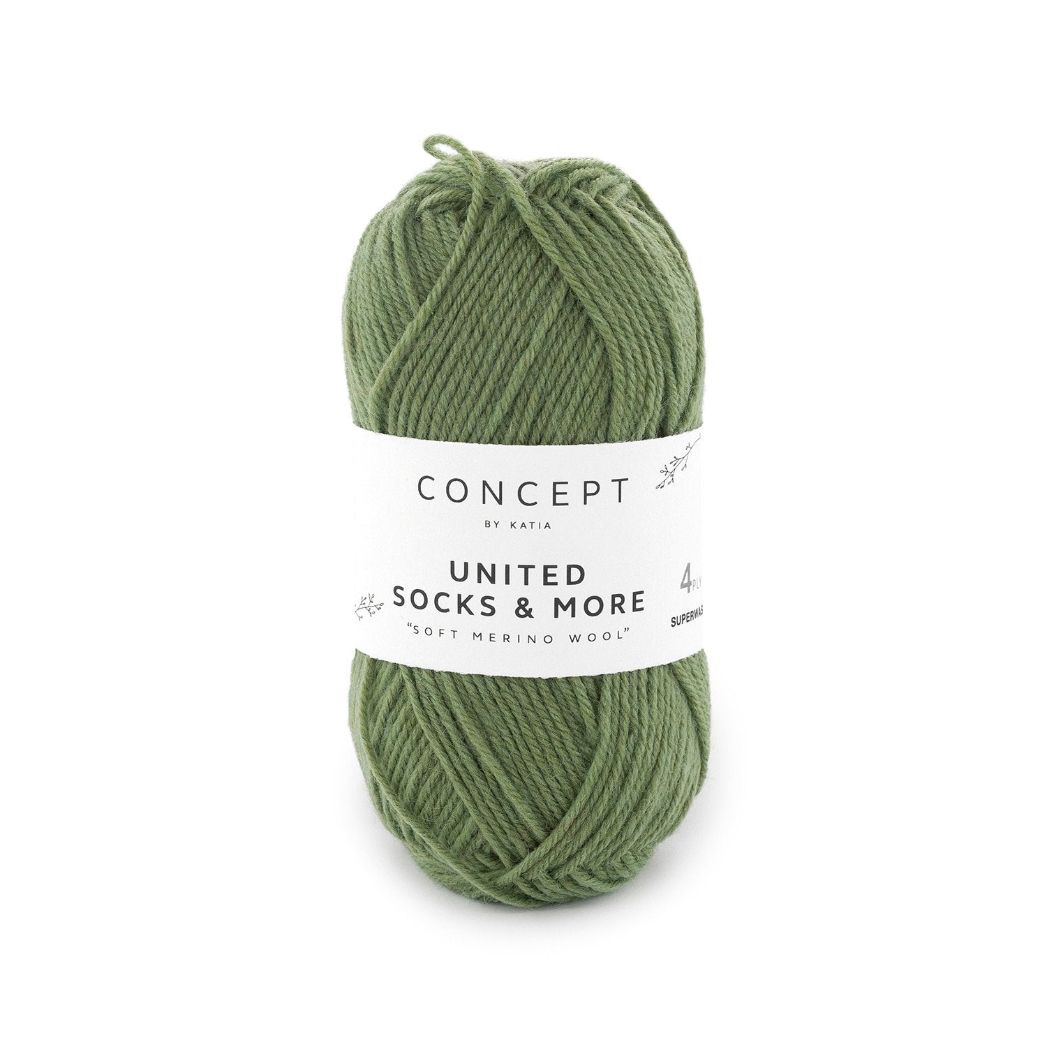 United Socks & More - Hilo Fino de Merino Superwash para Calcetines, Accesorios y Ropa Infantil