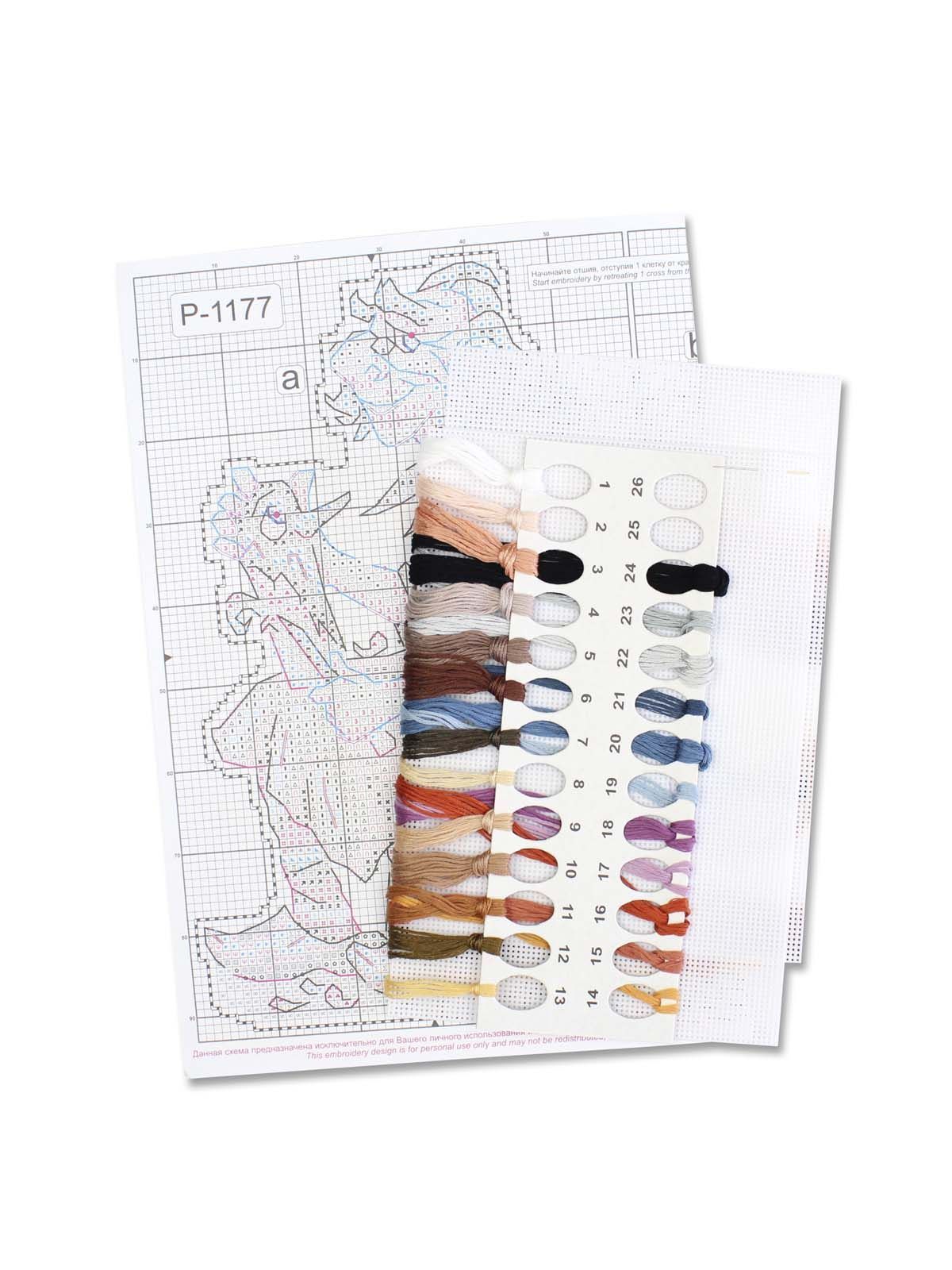 Kit de punto de cruz Papa Carlo SR-1177 de MP Studia - Tela plástico 14 ct