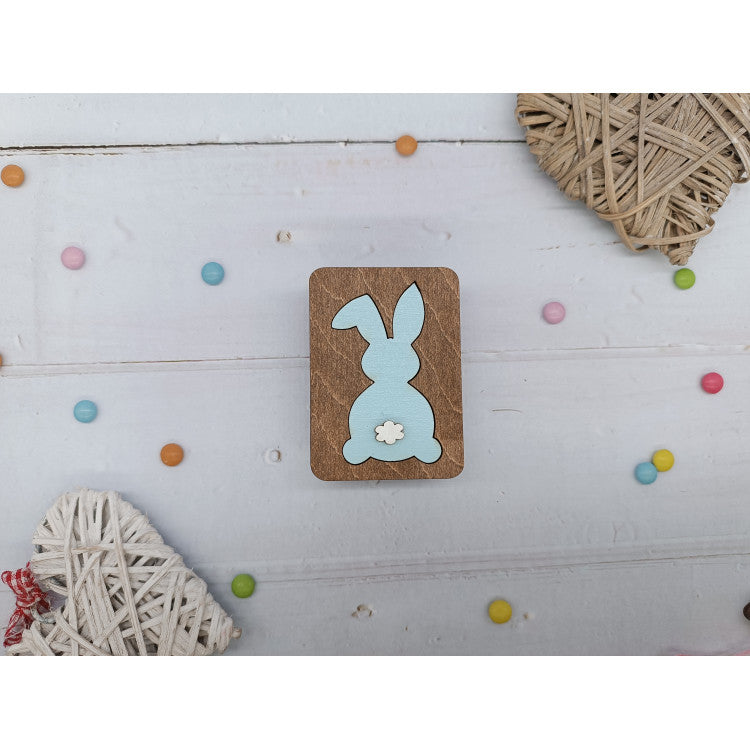 Holzkiste mit Hasenmotiv KF057/31 von Wizardi