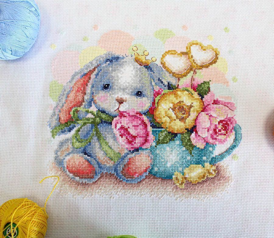 Kit de Punto de Cruz "Peony Dreams" SNV-826 de MP Studia