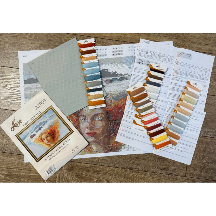 Kreuzstichset – Aine-Kollektion „Mutter Natur. Erde“ A1003