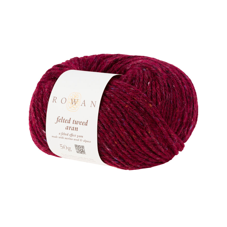 Lana Rowan Felted Tweed Aran - Calidez Rústica para Tejidos de Invierno