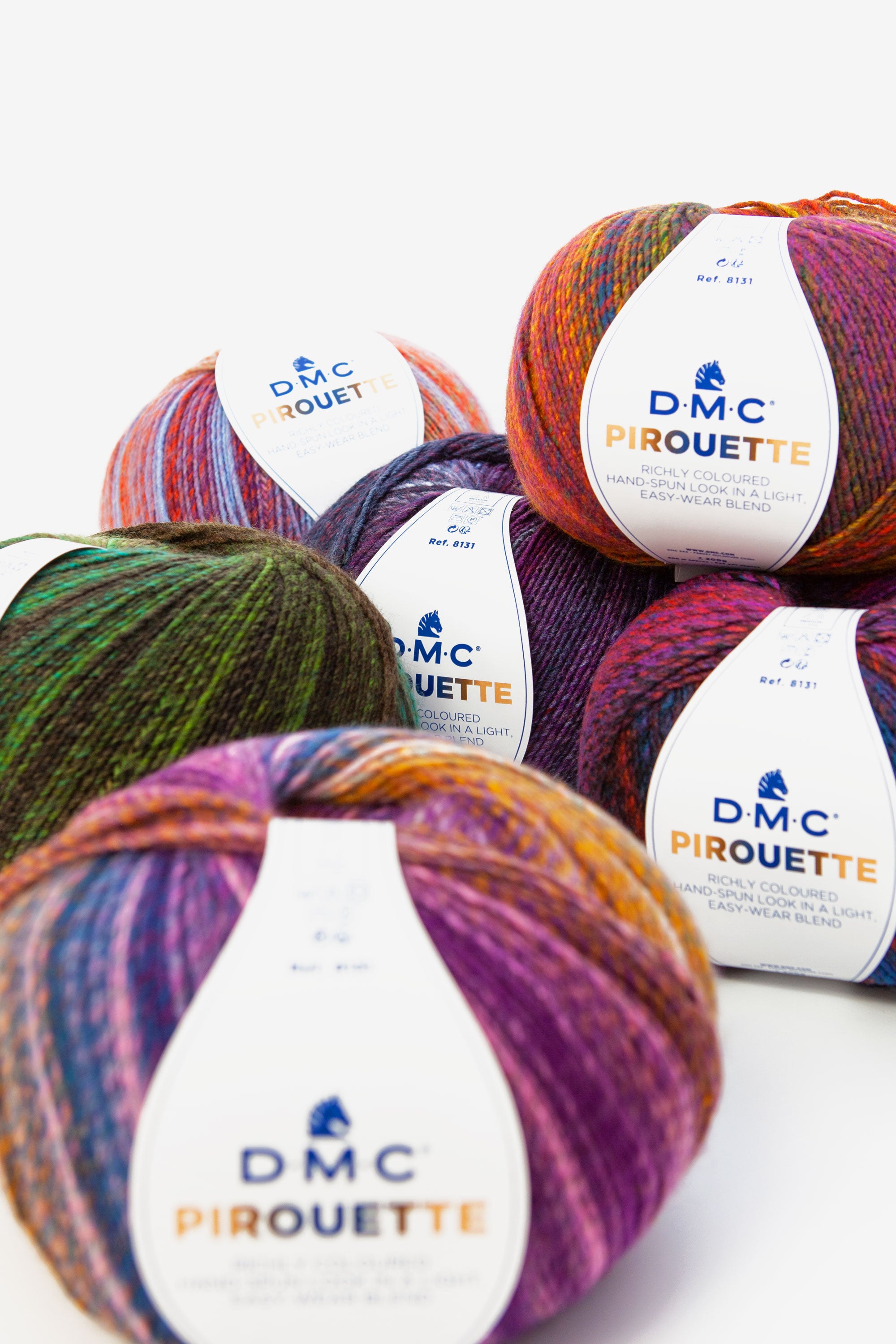 DMC Pirouette: lana multicolor perfecta para labores de otoño e invierno