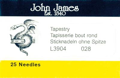 Agujas para Punto de Cruz - Nr. 28 - John James L3904 NR-28