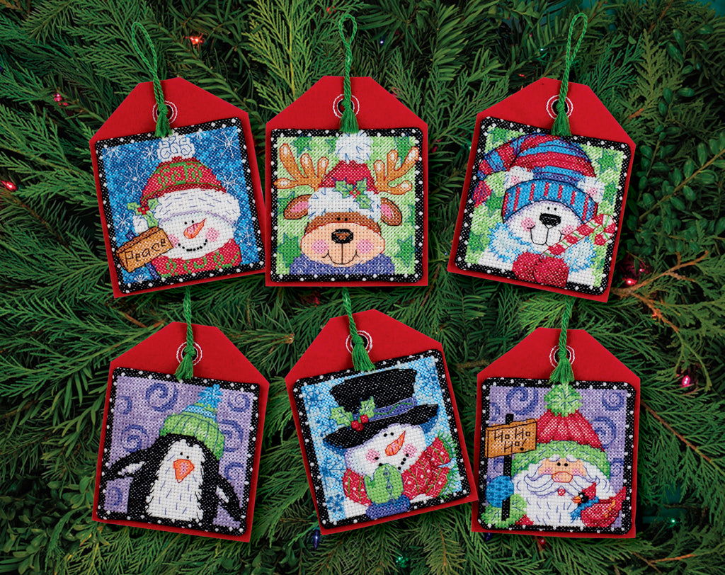 Adornos Navideños - 70-08842 Dimensions - Kit de punto de cruz
