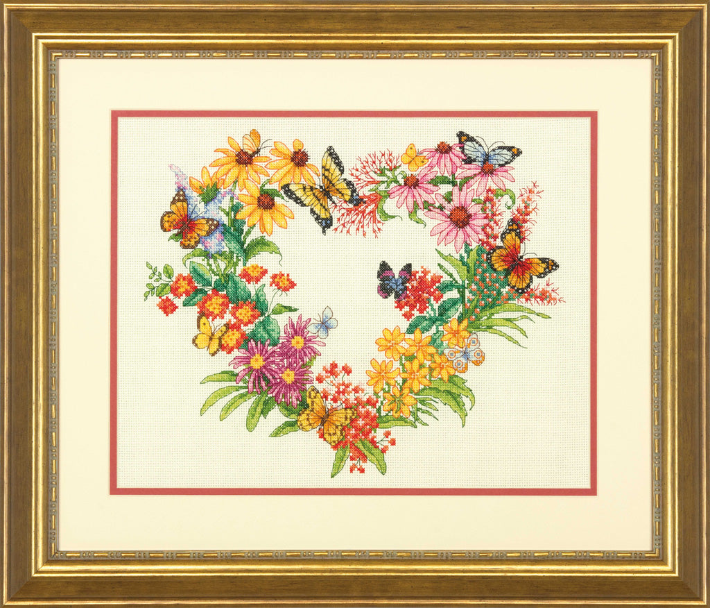 Guirnalda de flores silvestres - 70-35336 Dimensions - Kit de punto de cruz
