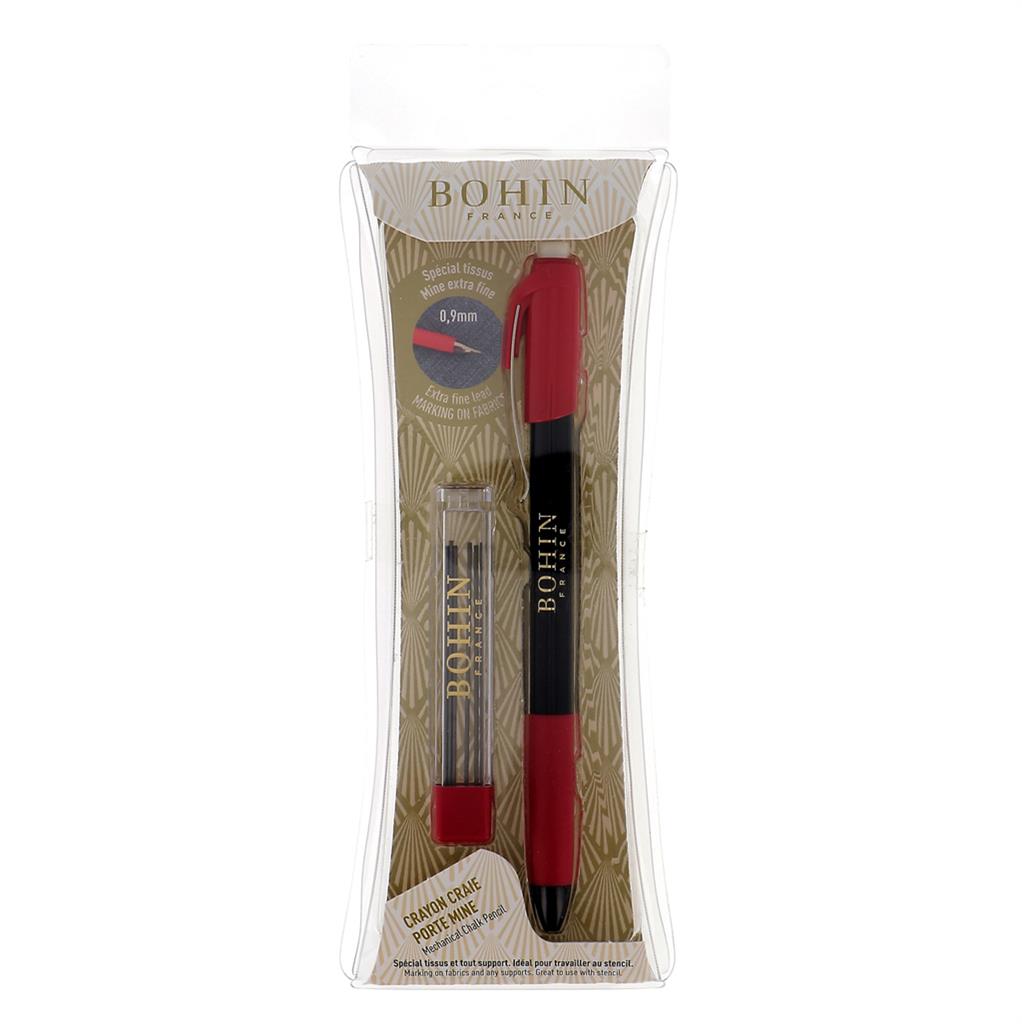 Bohin Extra Fine Chalk Druckbleistift – Schwarz für Nähen und Patchwork