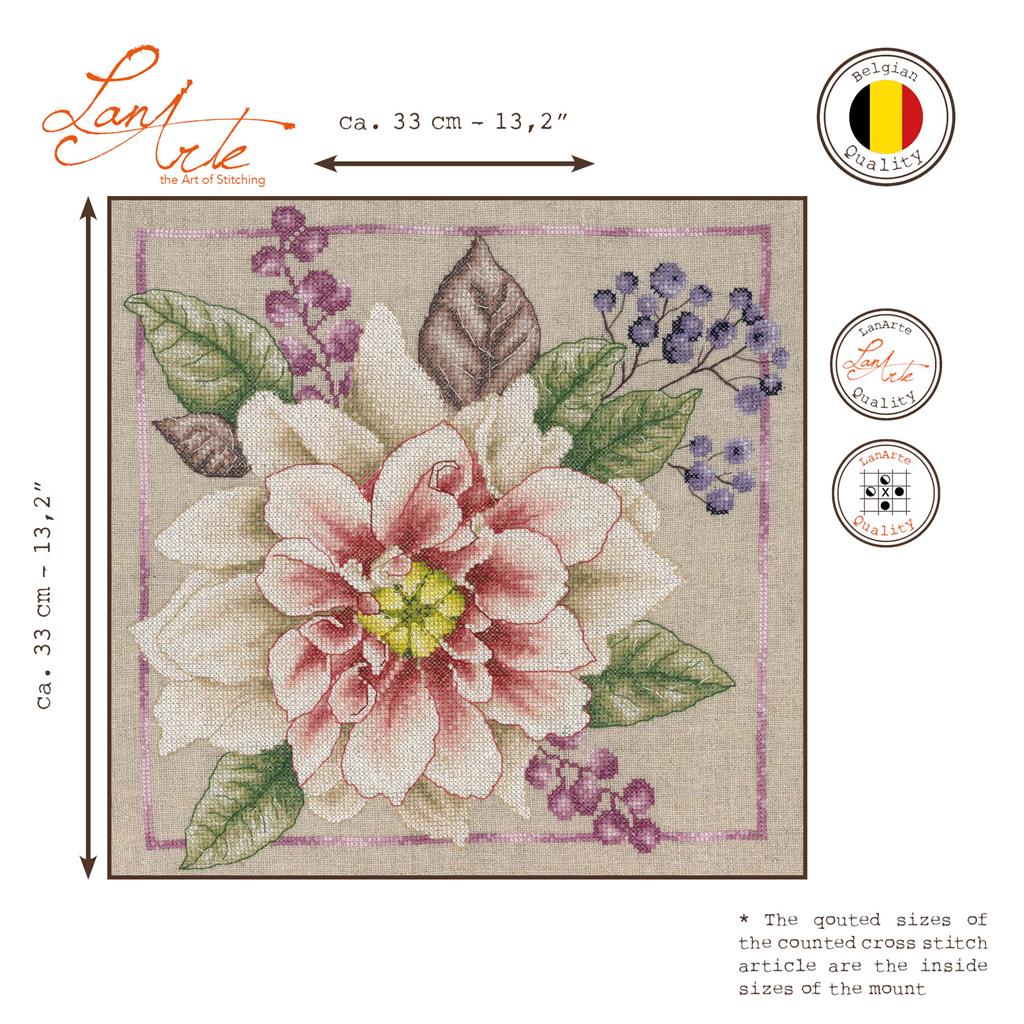 Blühendes Weiß – Lanarte Kreuzstichset PN-0199793