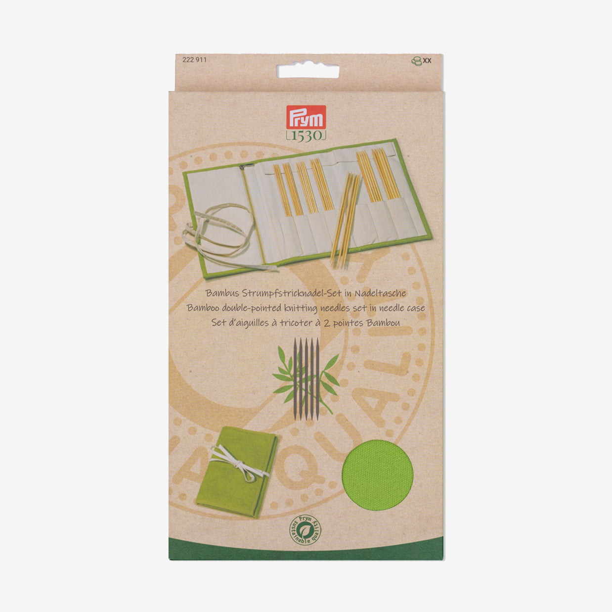Prym 222911 Bambus-Doppelspitznadel-Set 20 cm: Vielseitigkeit und Komfort für Ihre Strickprojekte