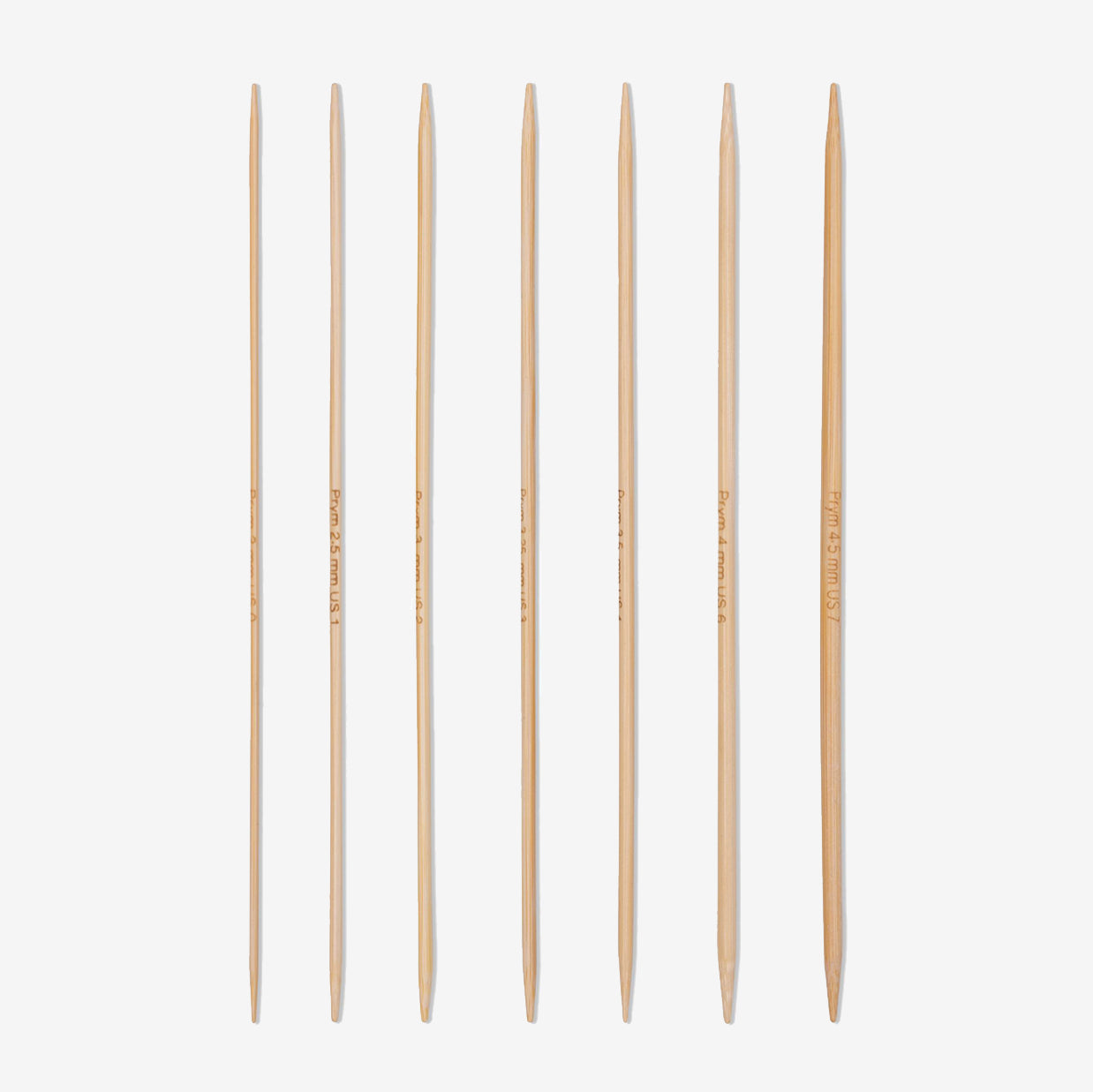 Prym 222911 Bambus-Doppelspitznadel-Set 20 cm: Vielseitigkeit und Komfort für Ihre Strickprojekte