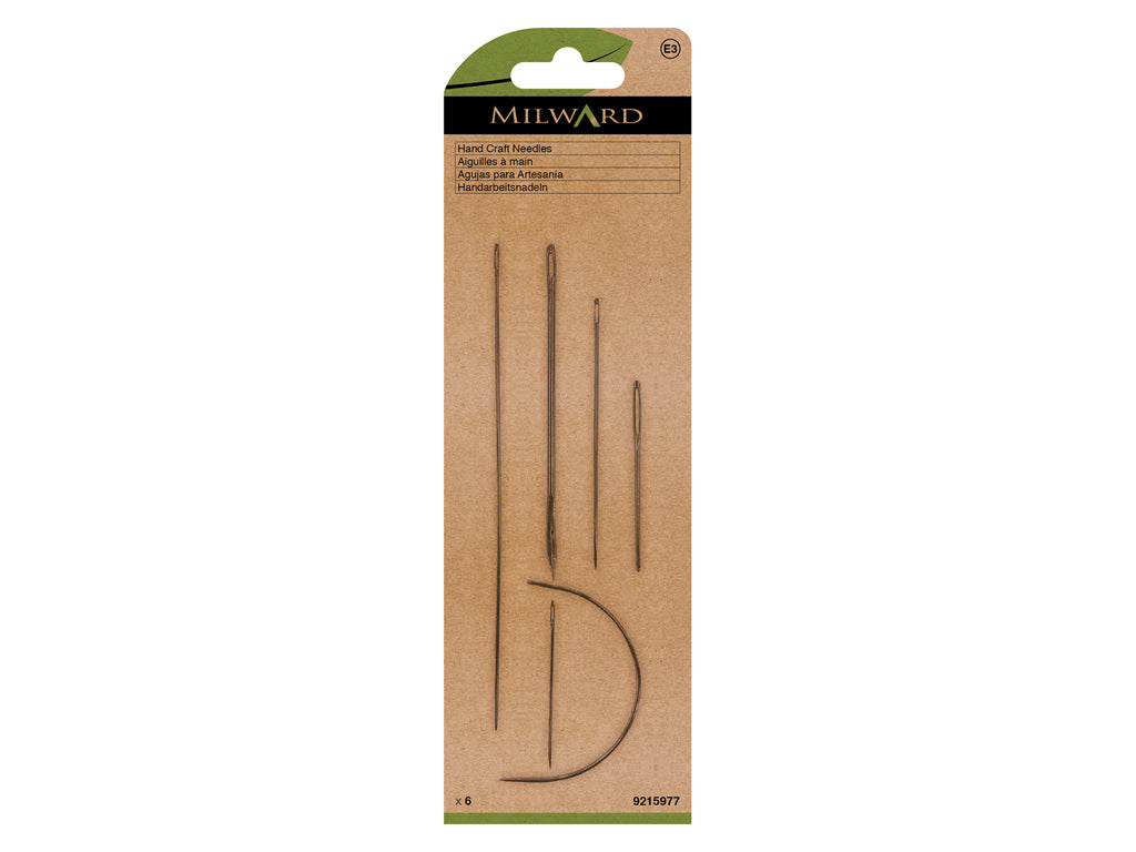 Silver Eye Craft Needle Assortment - Milward 9215977: Your Essential Set of 6 Needles