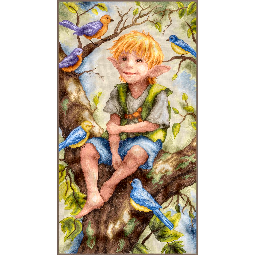 Kit de Punto de Cruz Lanarte – Chatter Among the Leaves PN-0221128