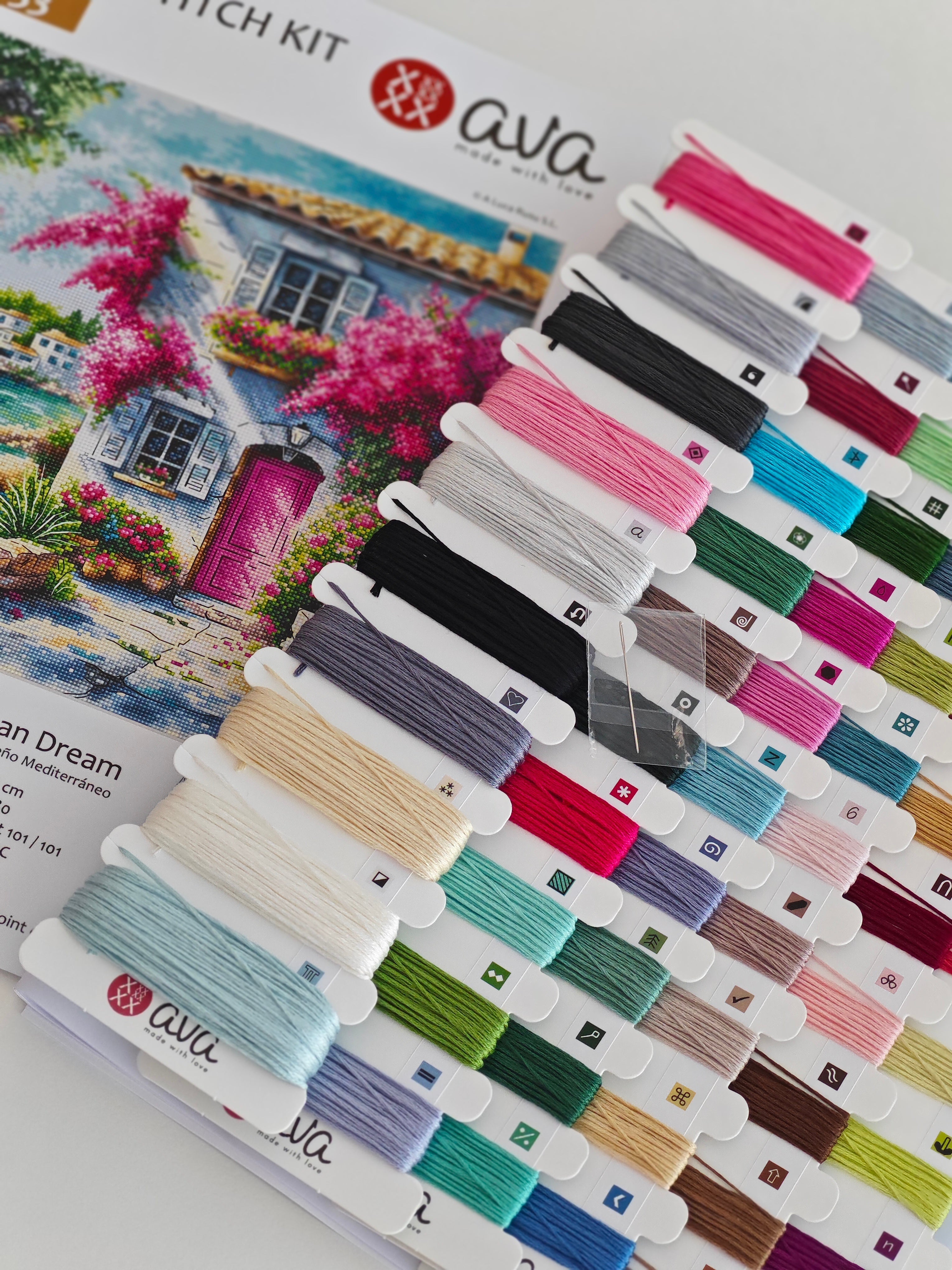Kit de Punto de Cruz "Sueño Mediterráneo" – AVA P133
