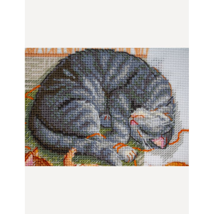 Kreuzstich-Set Aine A1035 Katzen und Fäden