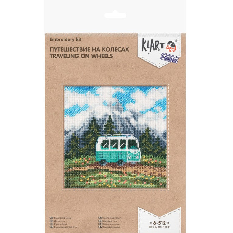 Kit de Punto de Cruz Klart KL8-512 "Aventura Sobre Ruedas"