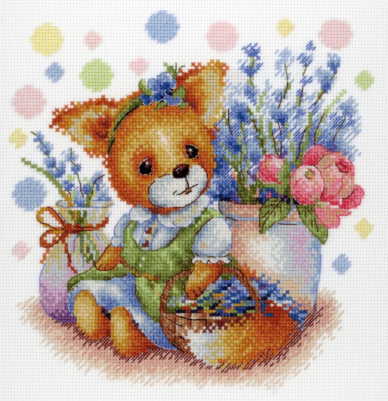 Kit de Punto de Cruz 'Sueños de Lavanda' - SNV-827 Mp Studia
